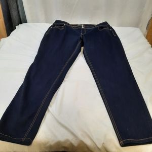Size 20W Women's Cato Premium Skinny Stretch Jeans Bling & Embroidered Pockets